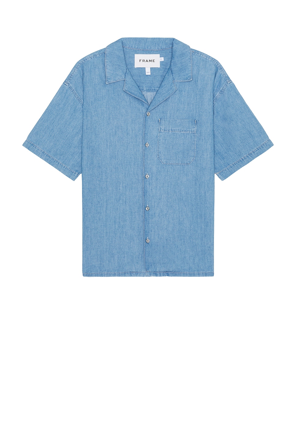 FRAME Chambray Camp Collar Shirt