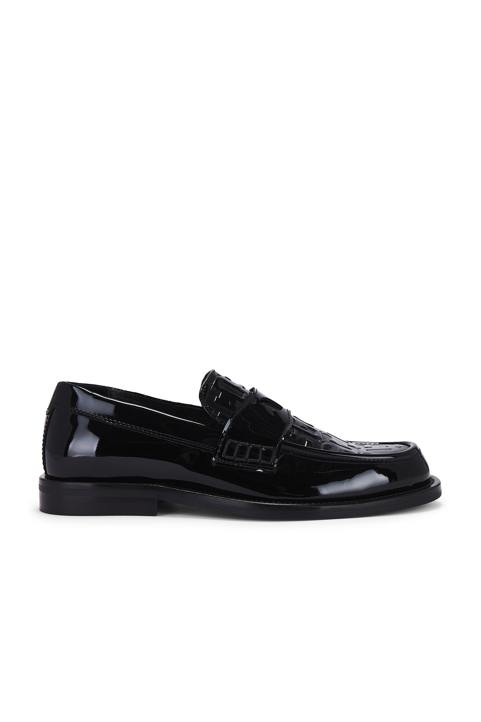 GCDS Wirdo Patent Monogram Loafers