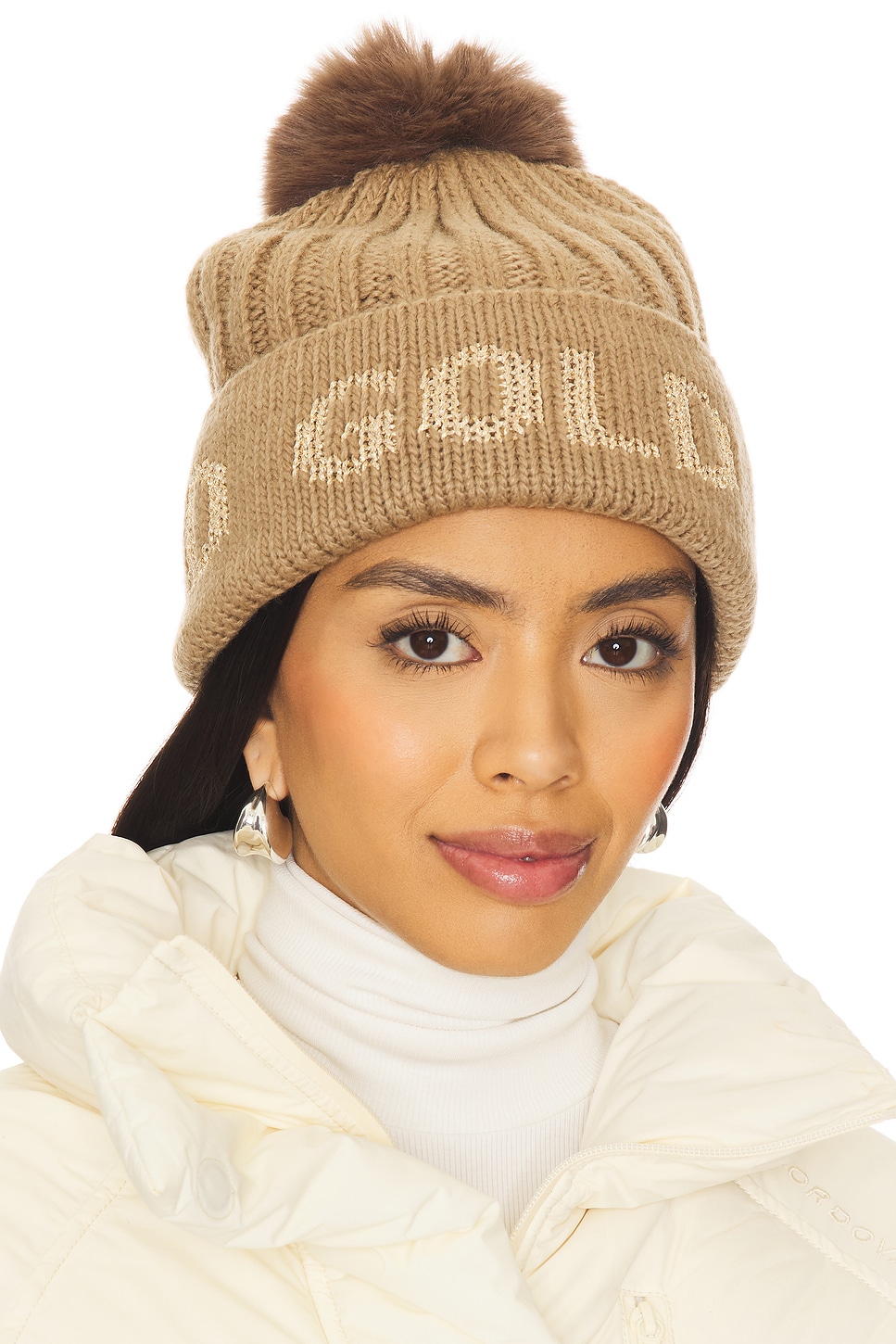 Goldbergh Hodd Faux Fur Beanie