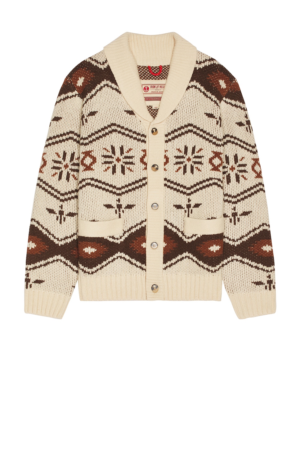 Iron & Resin Wincha Shawl Collar Cardigan Sweater