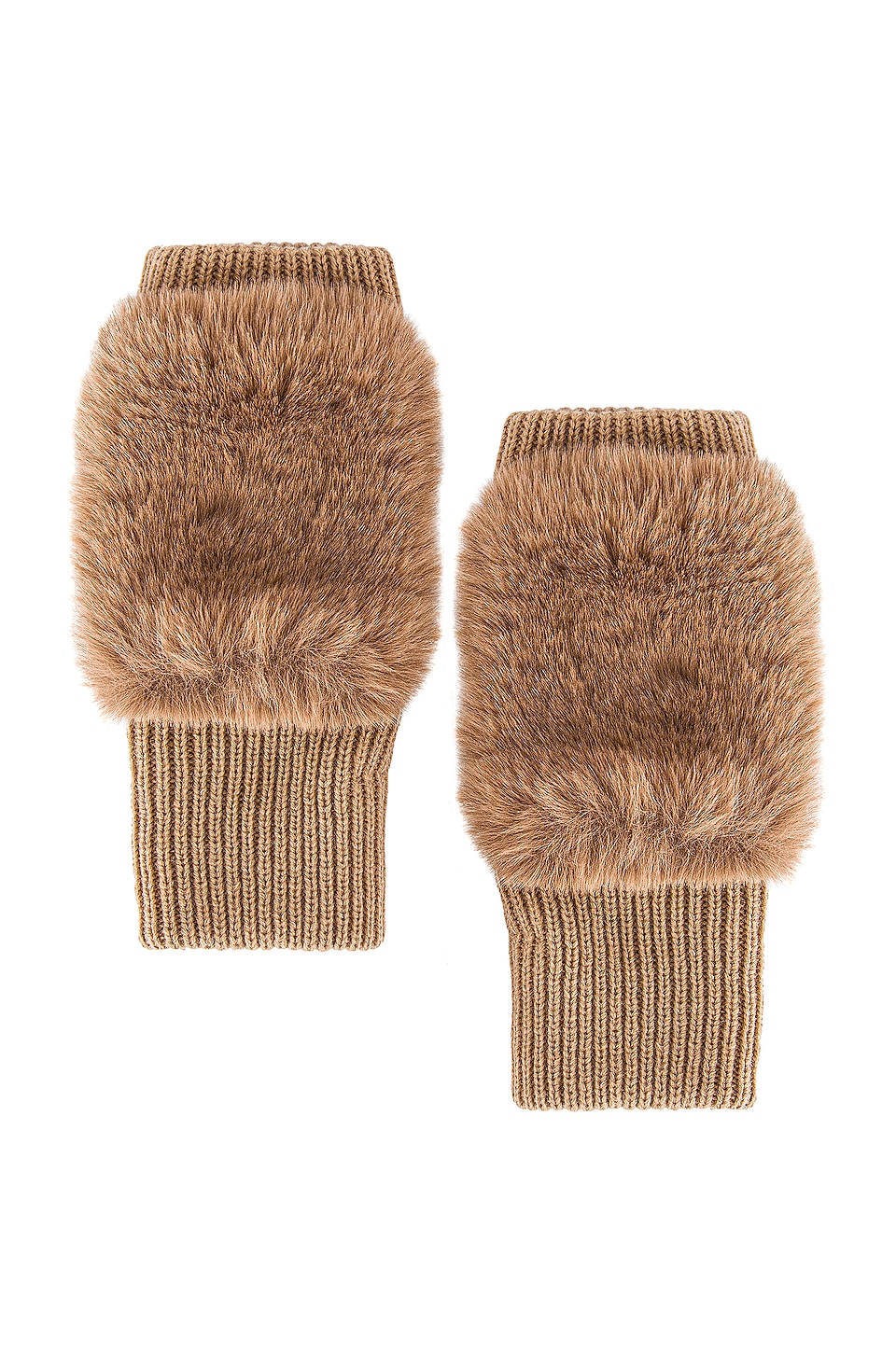 jocelyn Texty Time Faux Fur Mittens