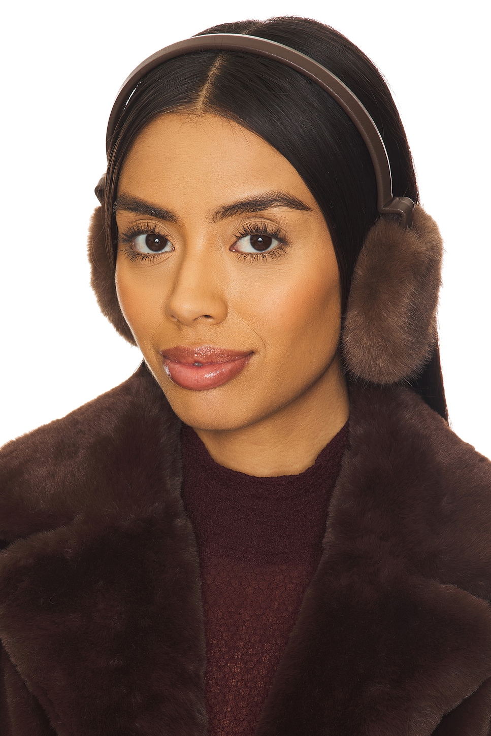 jocelyn Faux Mink & Leather Earmuffs