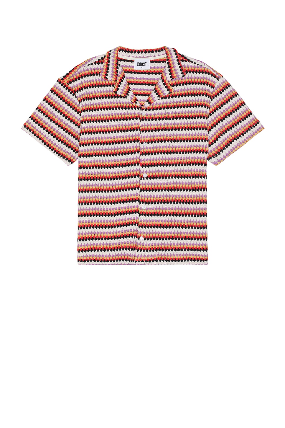 KROST Calico Shell Knit Bowling Shirt