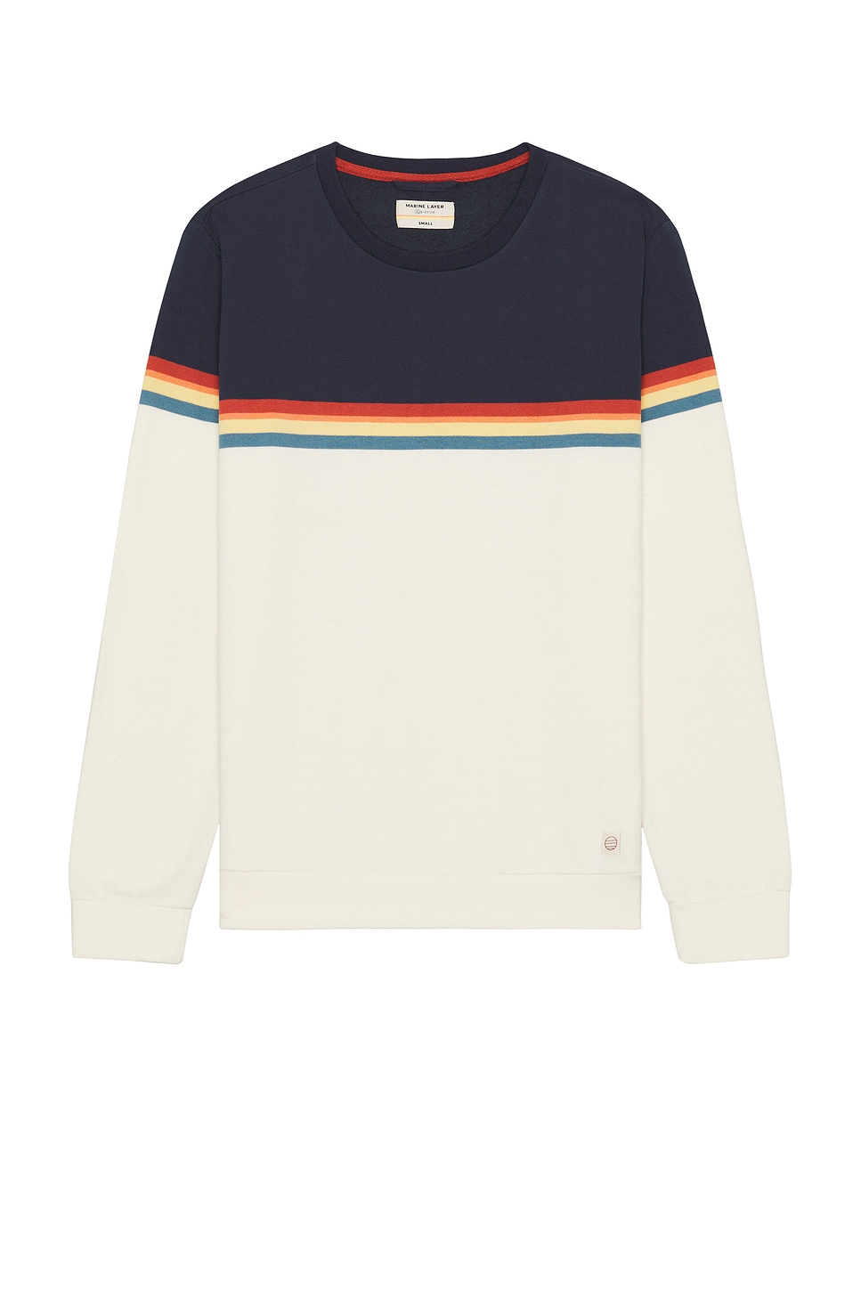 Marine Layer Signature Fleece Colorblock Crewneck Sweatshirt