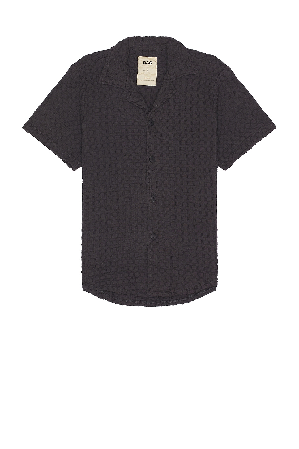 OAS Nearly Black Cuba Waffle Shirt