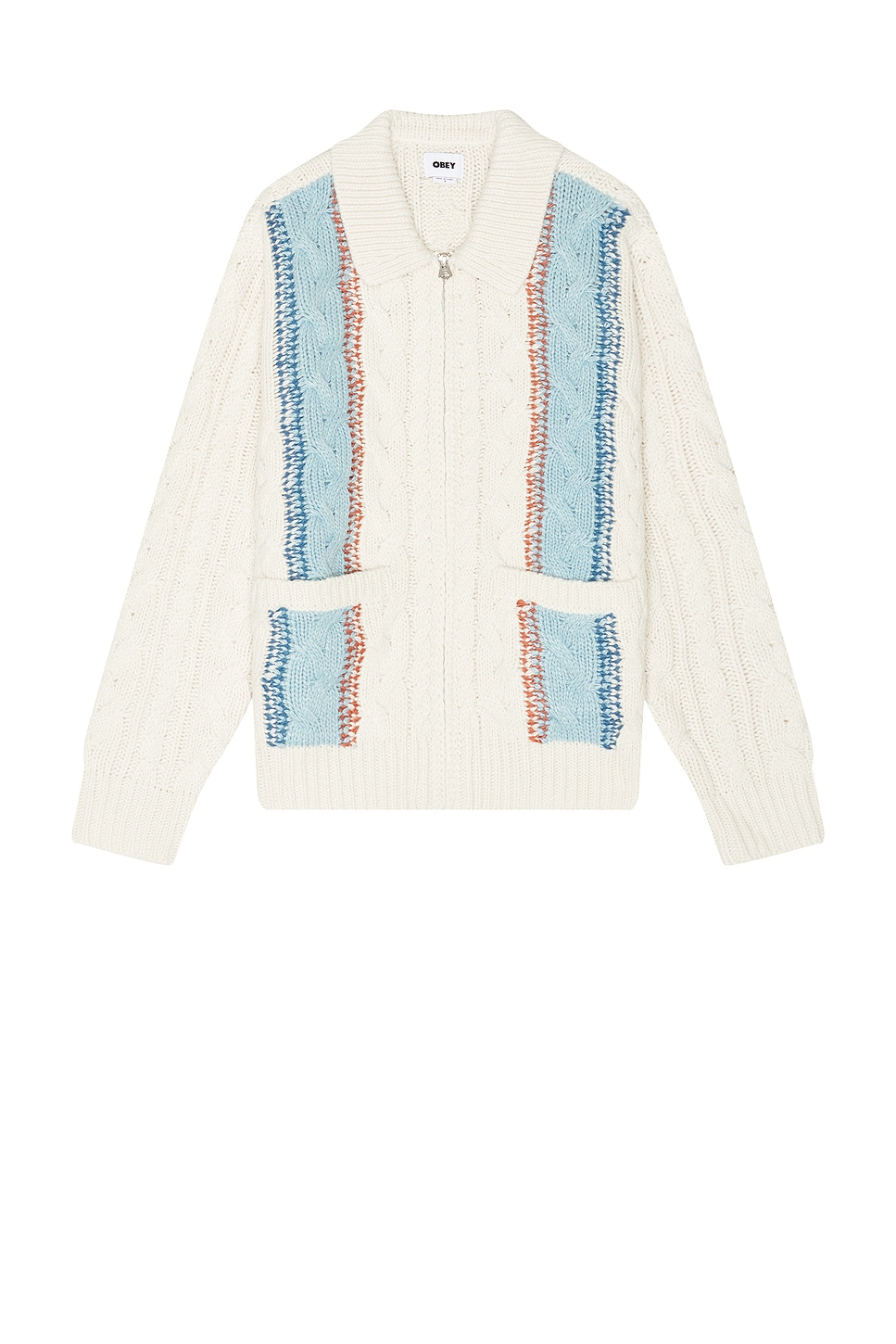 Obey Ezra Zip Up Cardigan