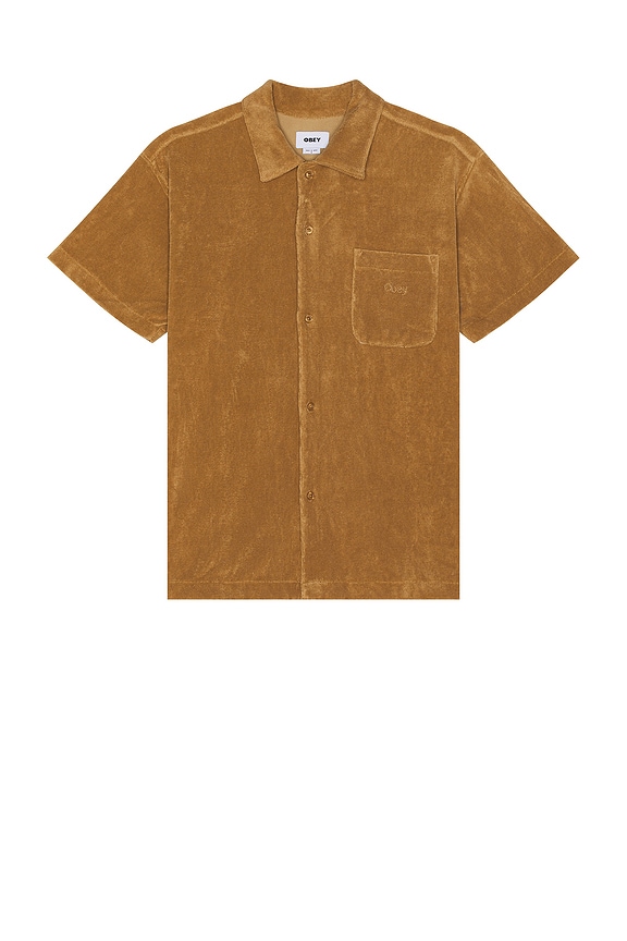 Obey Terry Cloth Button Up Shirt