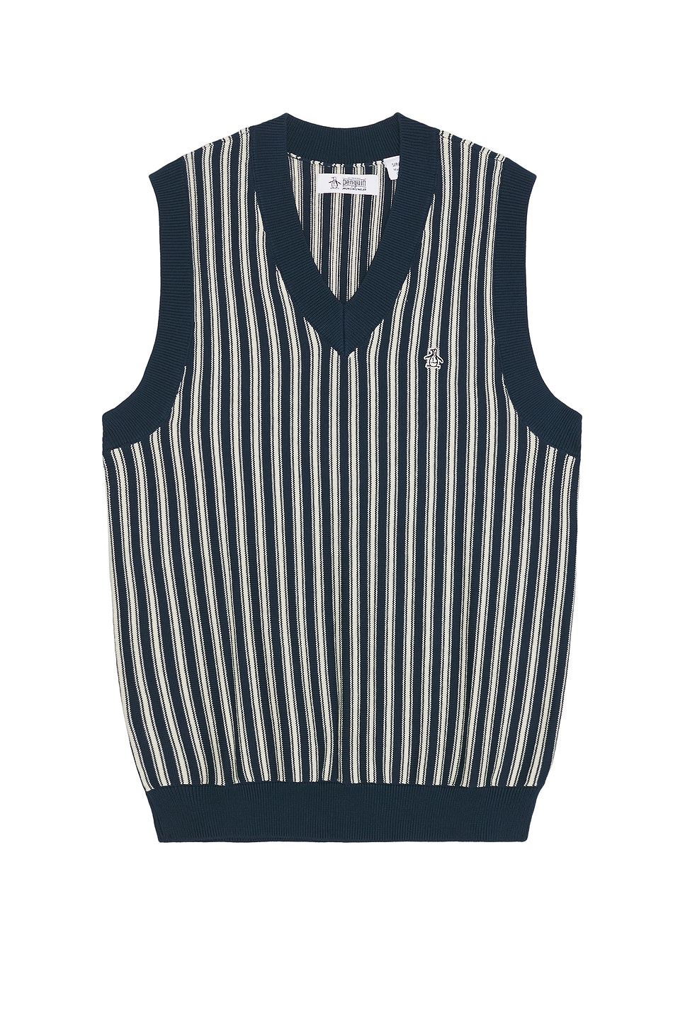 Original Penguin Vertical Stripe Sweater Vest