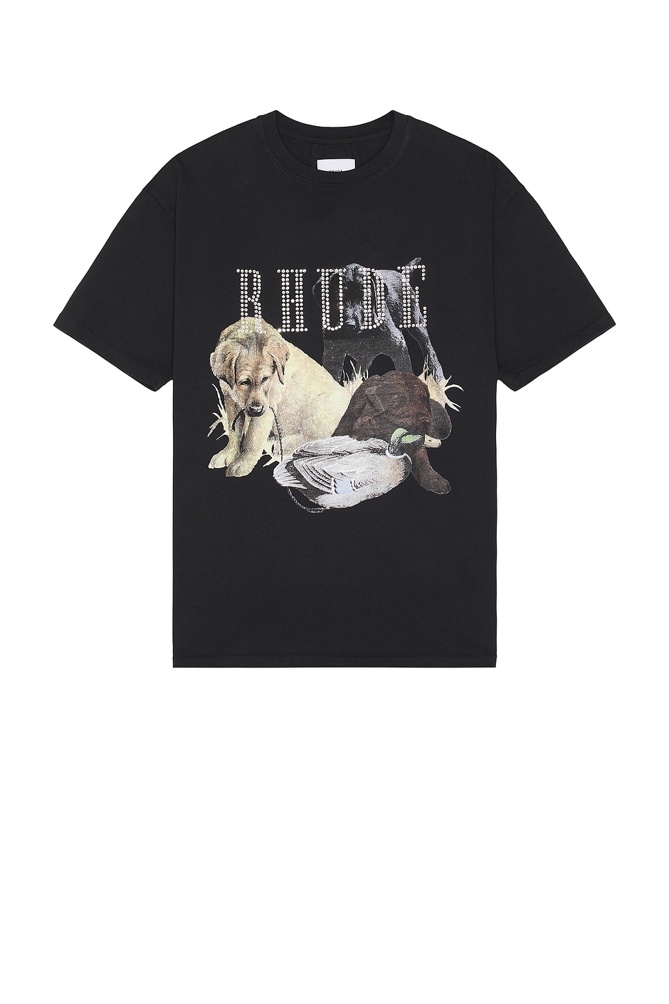 Rhude Rhinestone Hunting Dog Tee