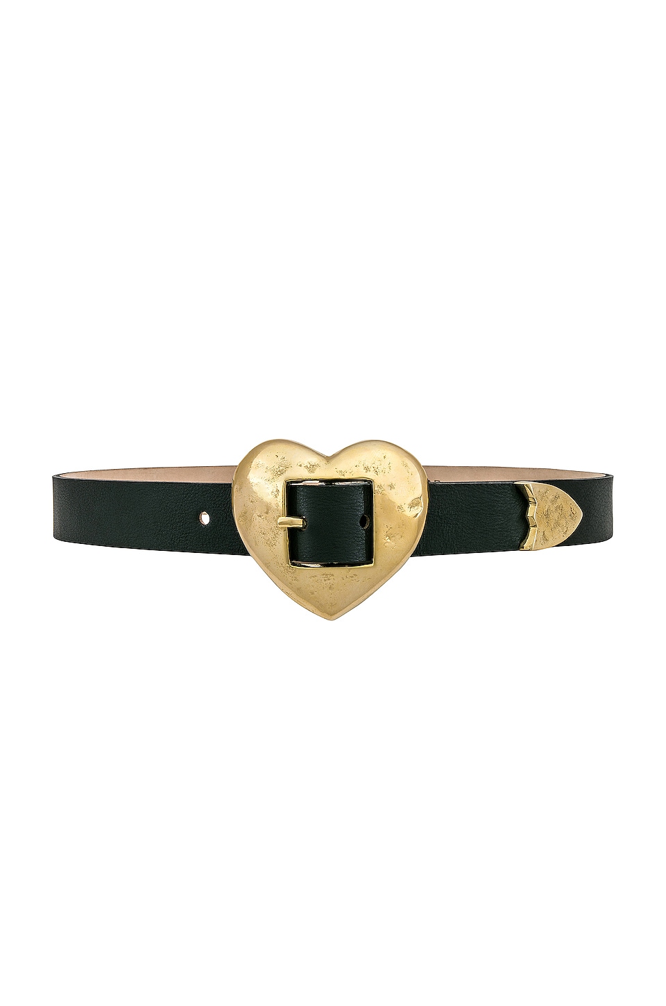 Streets Ahead Brass Hammered Heart Belt