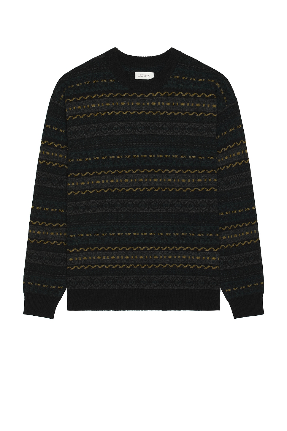 SATURDAYS NYC Classic Pattern Knit Sweater