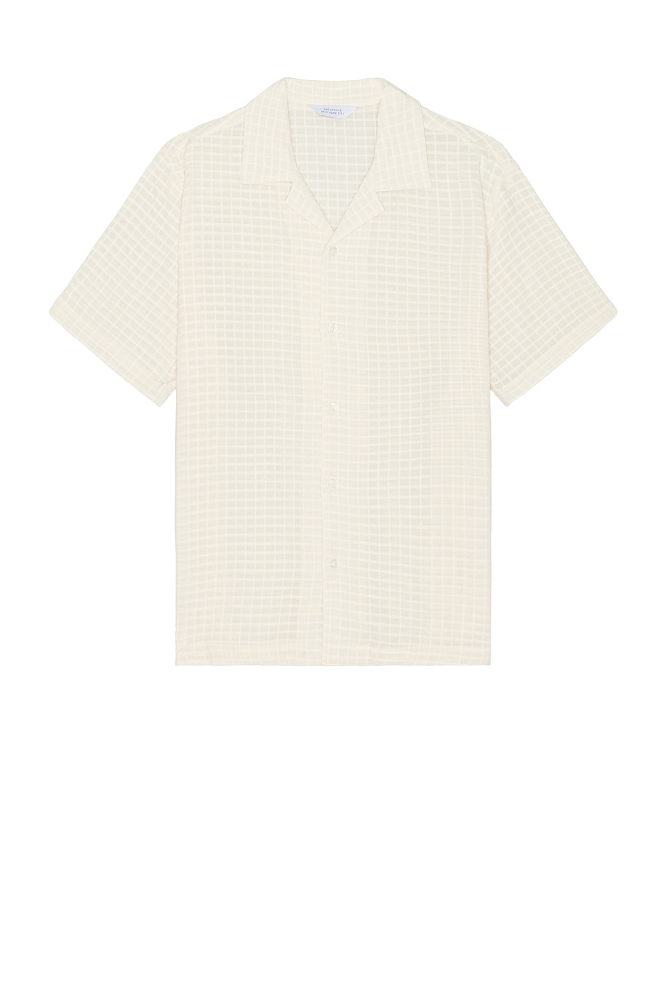 SATURDAYS NYC Canty Sheer Check Shirt