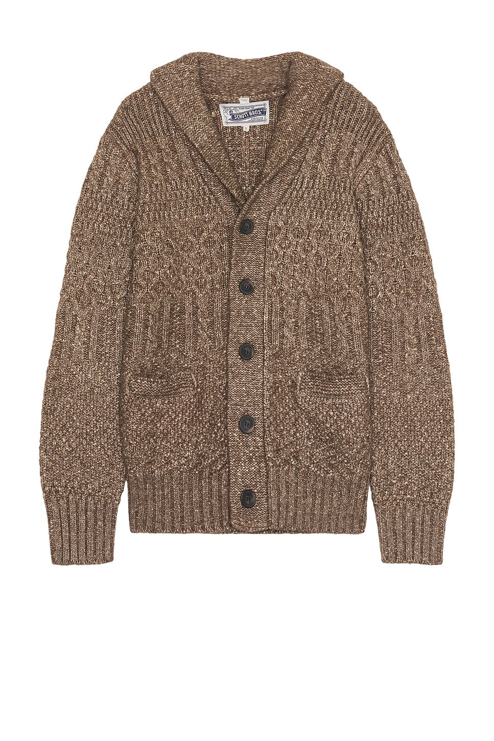 Schott Merino Wool Cardigan