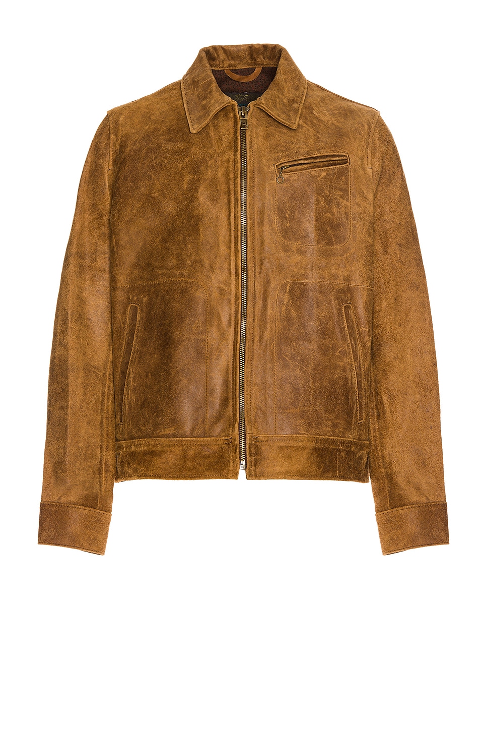 Schott Duke Unlined Rough Suede Jacket