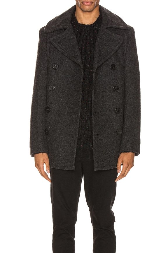 Schott Slim Fit Peacoat