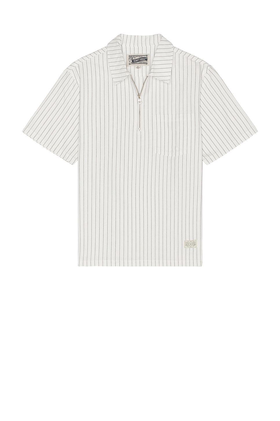 Schott 1/4 Zip Short Sleeve Shirt