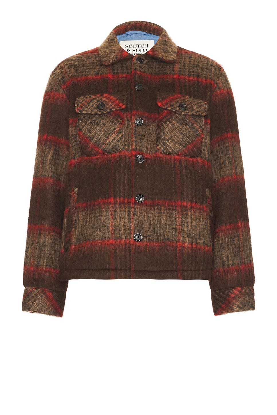 Scotch & Soda Brushed Wool Blend Overshirt