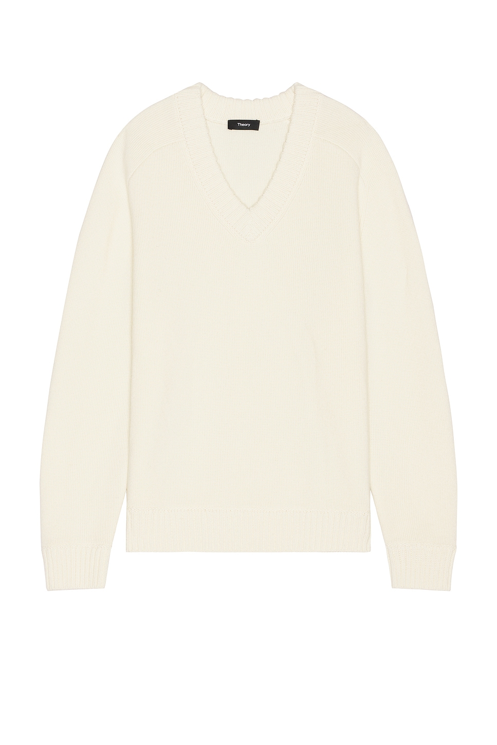 Theory Heavy Wool Cashmere V-Neck Sweater