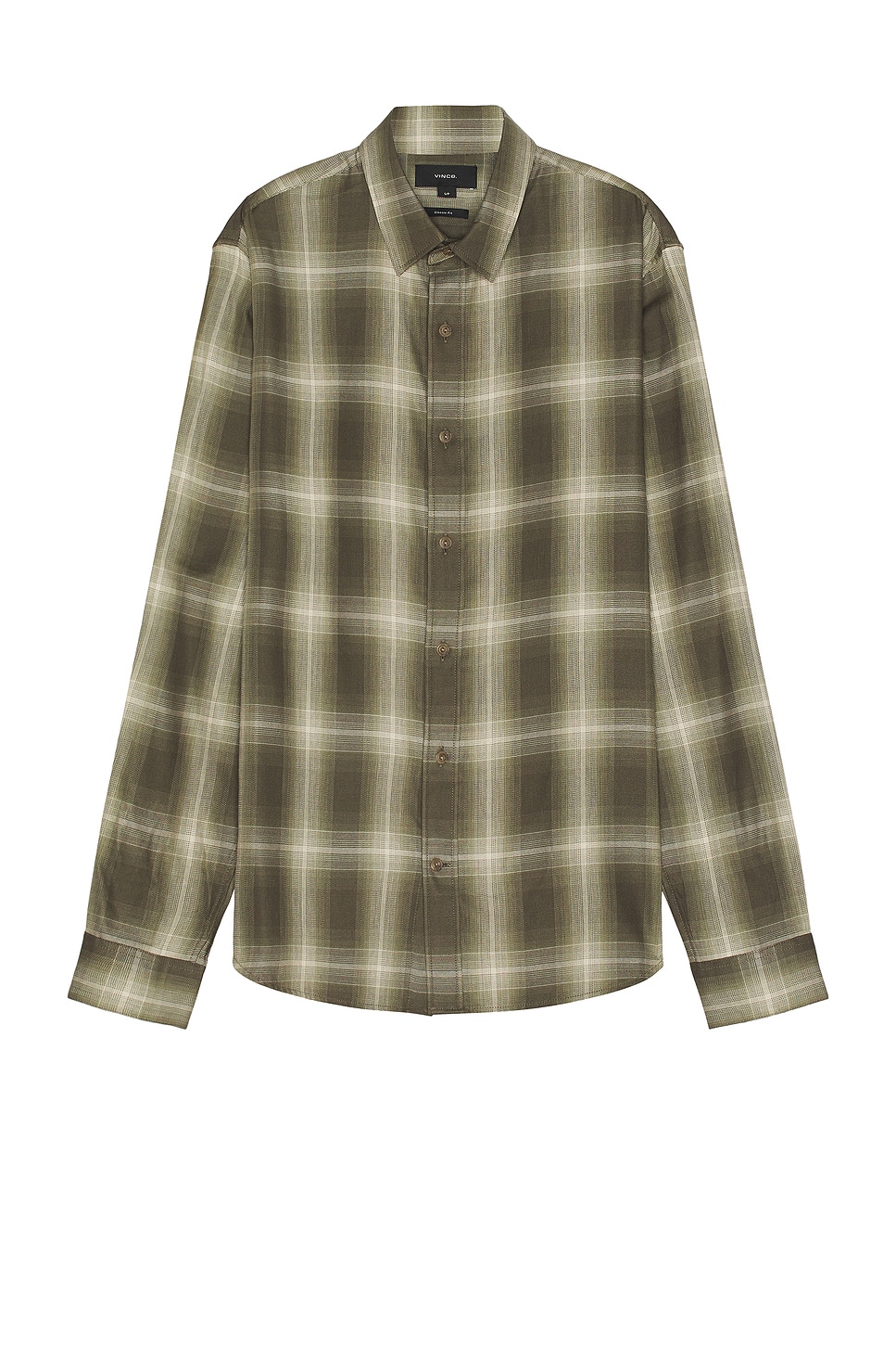 Vince Toledo Shadow Plaid Long Sleeve Shirt