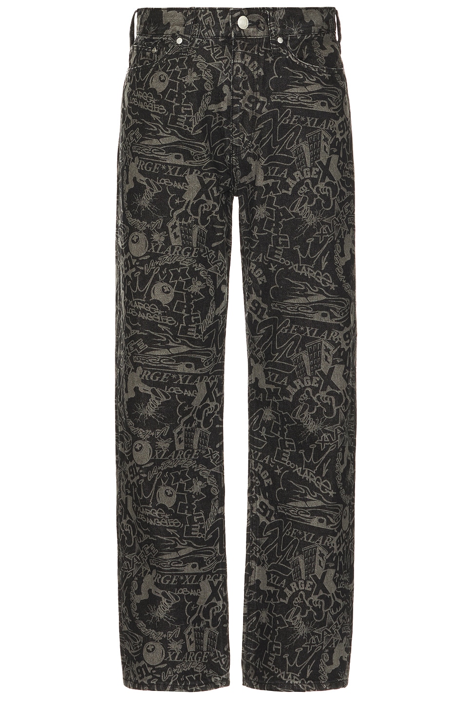 XLARGE Discharge Print Denim Pants