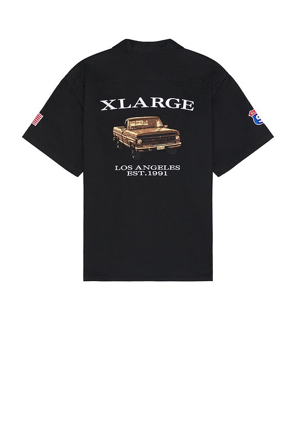 XLARGE Old Pick Up Truck Short Sleeve Work Shirt